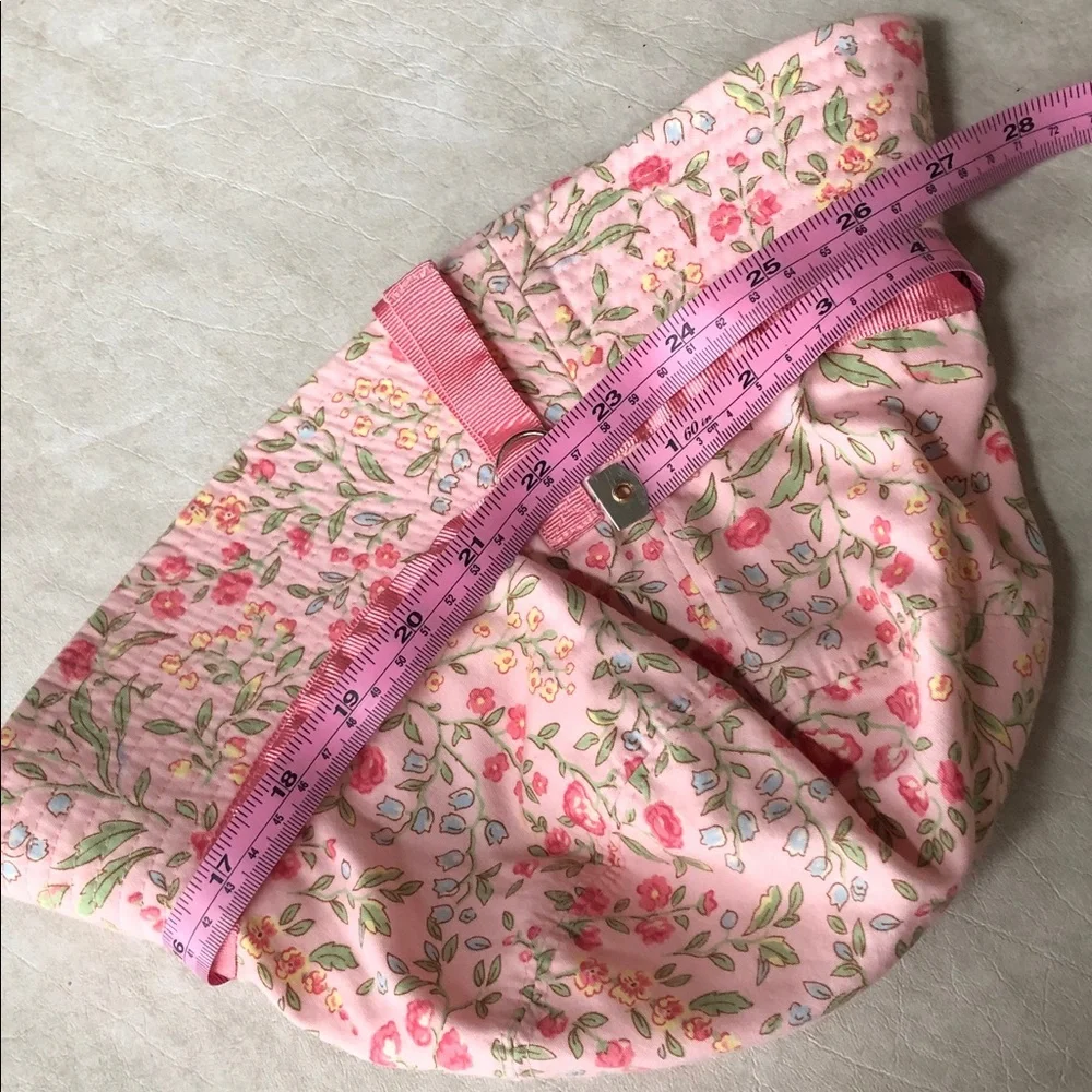 OshKosh B'Gosh Girls 100% Cotton Bucket Hat Pink + Flowers Size L-XL (5Yrs Up)